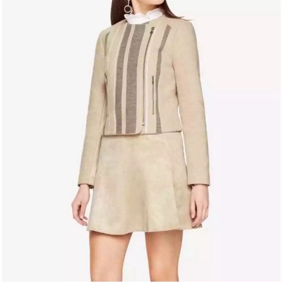 BcBg Max Azria Women's Jacket Size XS Holden Striped Cropped - Picture 10 of 10